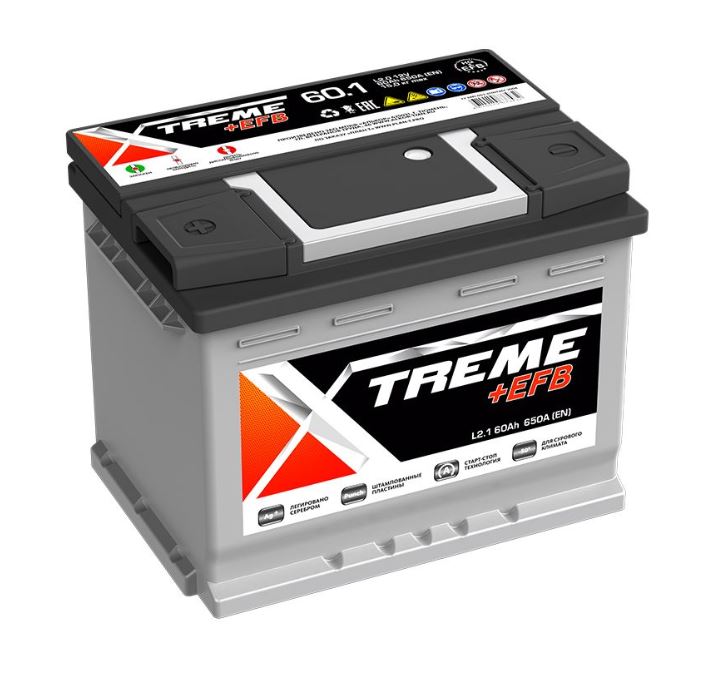 XTREME +EFB 60 пр (L2.1, 650А)
