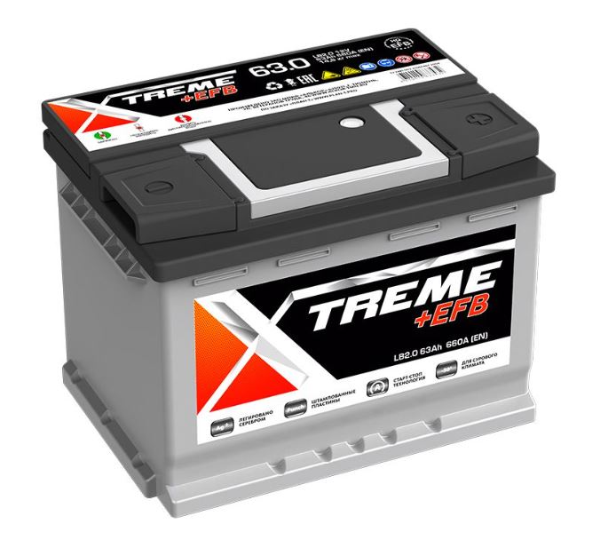 XTREME +EFB 63 обр (LB2.0, 660А, низк)