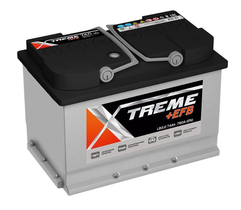 XTREME +EFB 74 обр (LB3.0, 780А, низк)