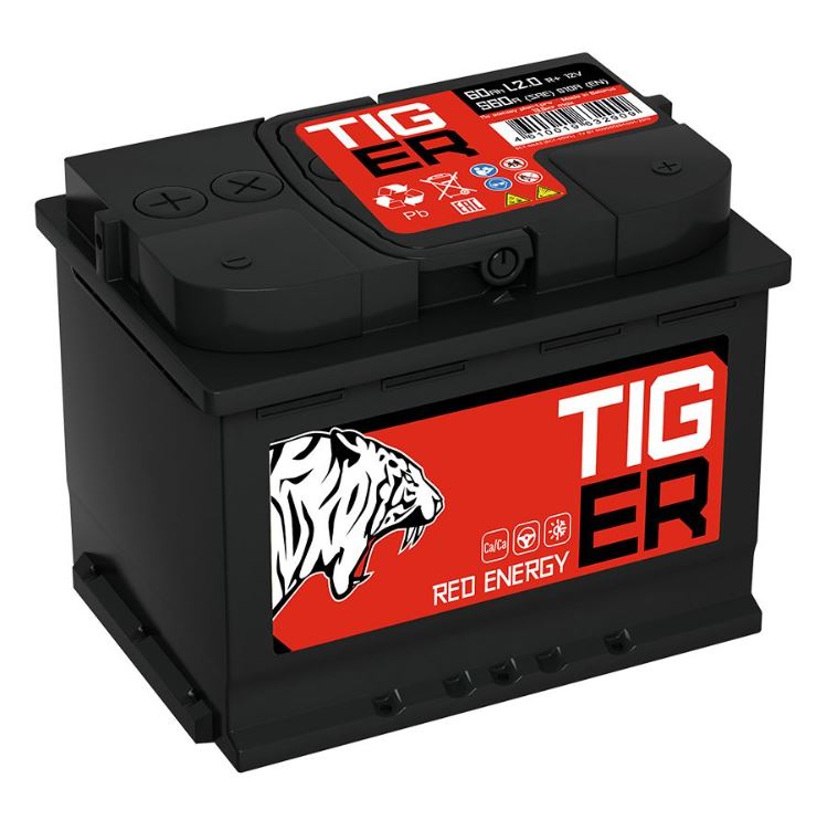 TIGER Red Energy 60 обр (L2.0, 560А, BL)