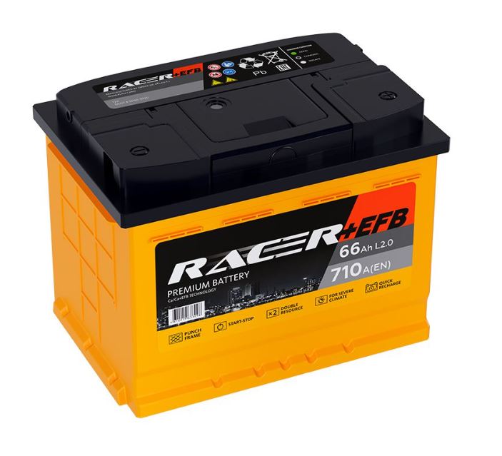 RACER +EFB 66 обр (L2.0, 740А, KN)