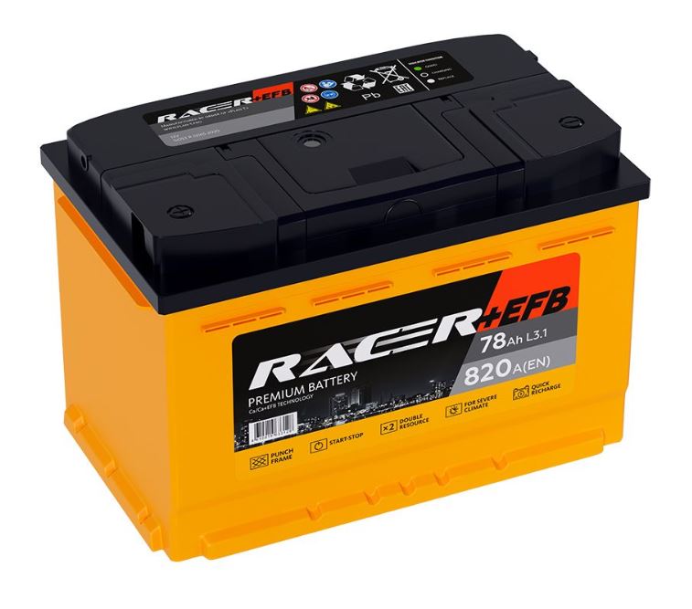 RACER +EFB 78 пр (L3.1, 820А, KN)